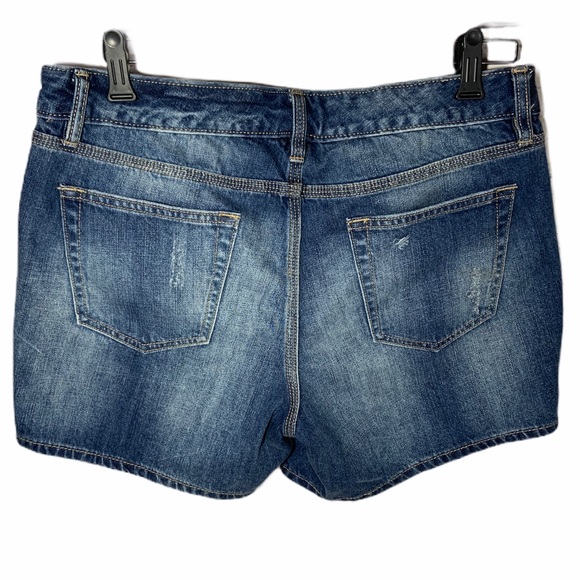 Gap Distressed Acid Wash Jean Shorts Sz 10 - Picture 2 of 6
